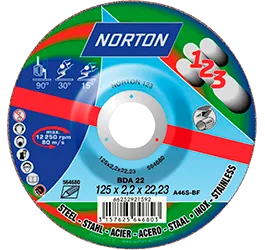 Круг Norton 1-2-3, Ø 125х2,2х22,23