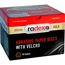 Абраз диск Radex Gold на липучці D150мм 15отв. Р 60