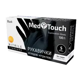 Рукавички нітрилові MedTouch чорні S