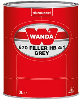 Грунт Wanda 670 HB 4+1 SET (сірий) 3,75л