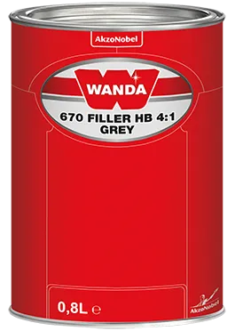 Грунт Wanda 670 HB 4+1 SET (сірий) 1л
